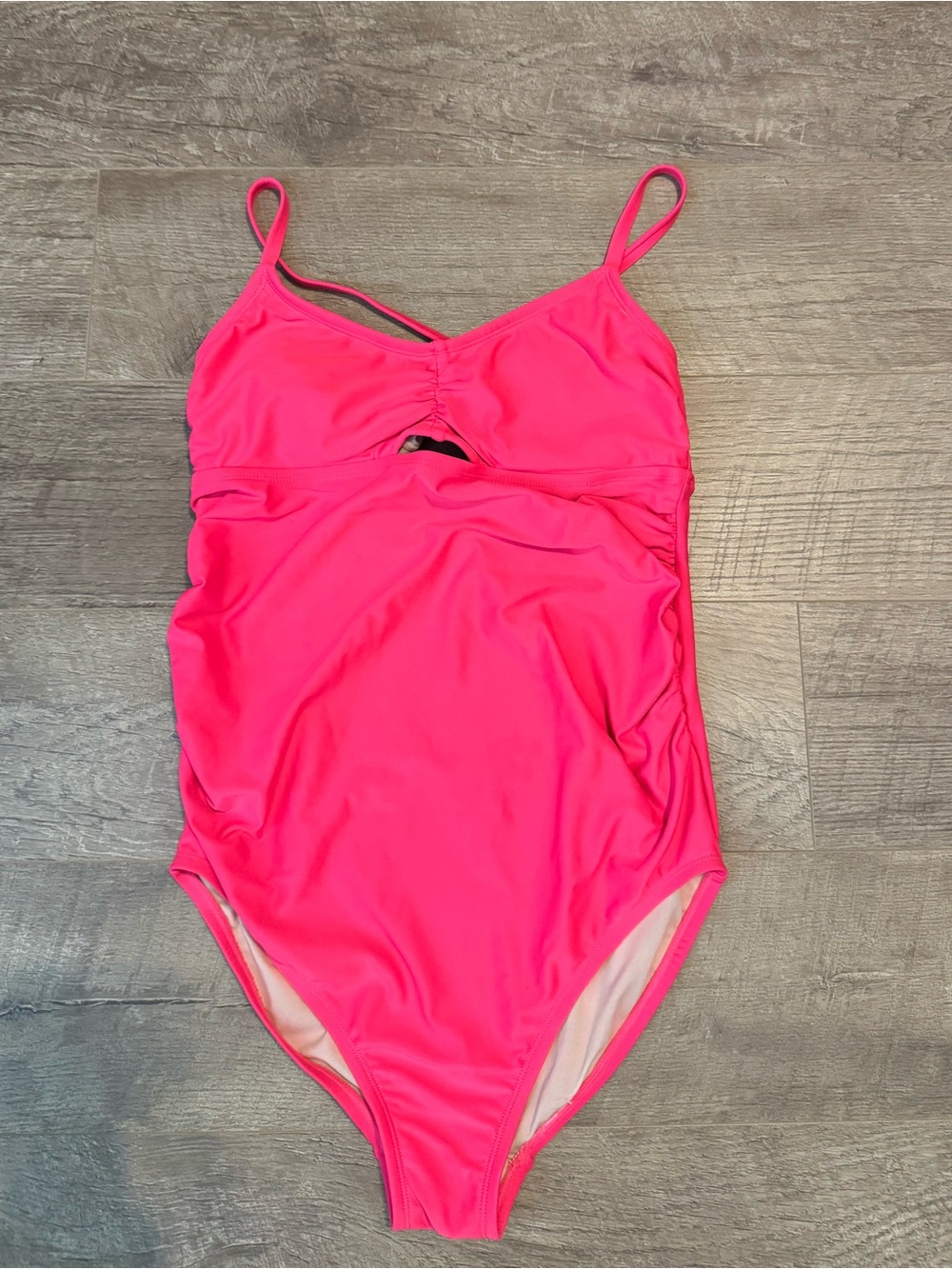 Isabel Maternity by Ingrid & Isabel Neon Pink One-Piece Maternity Swimsuit